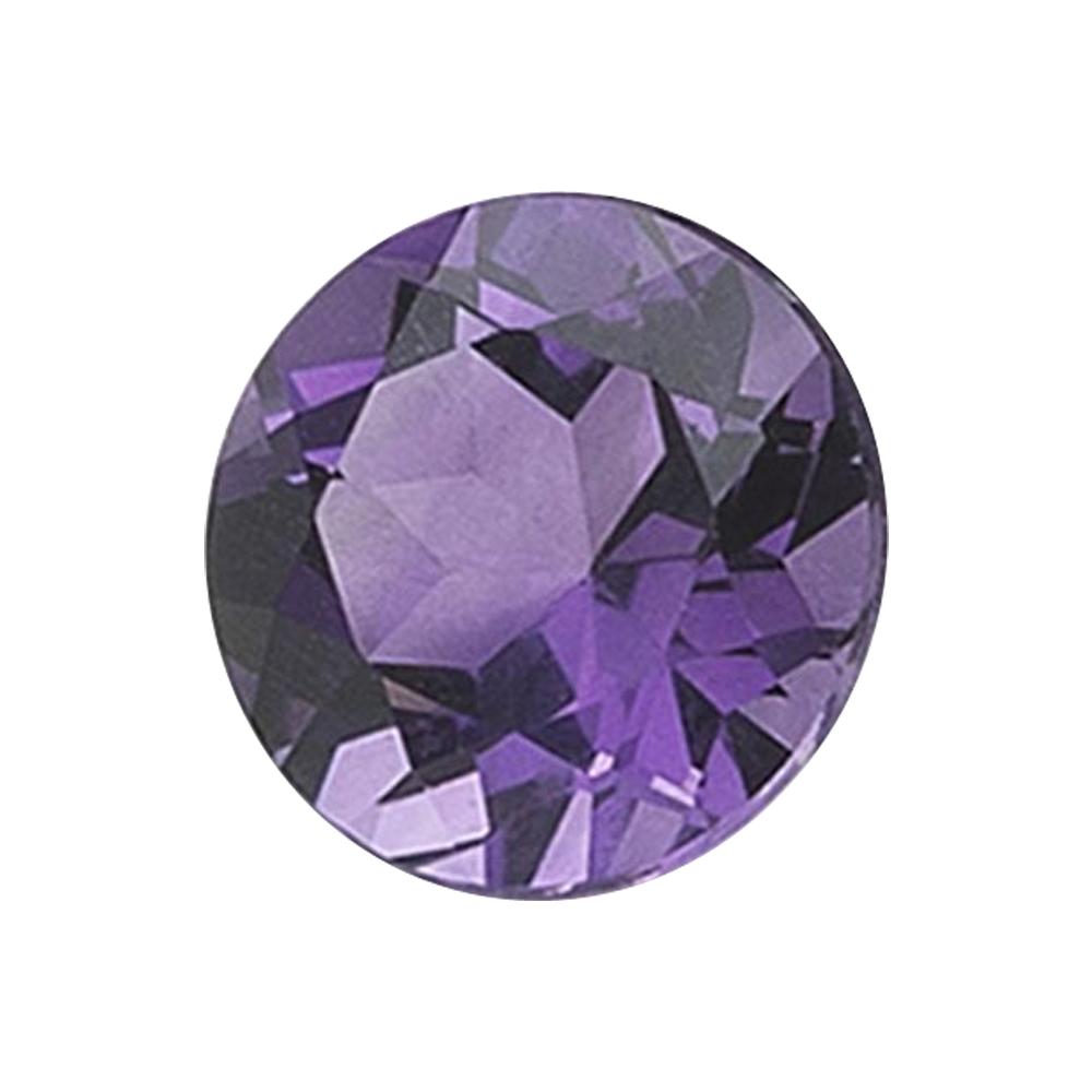 Natural Loose Natural Uruguay Amethyst Round Cut