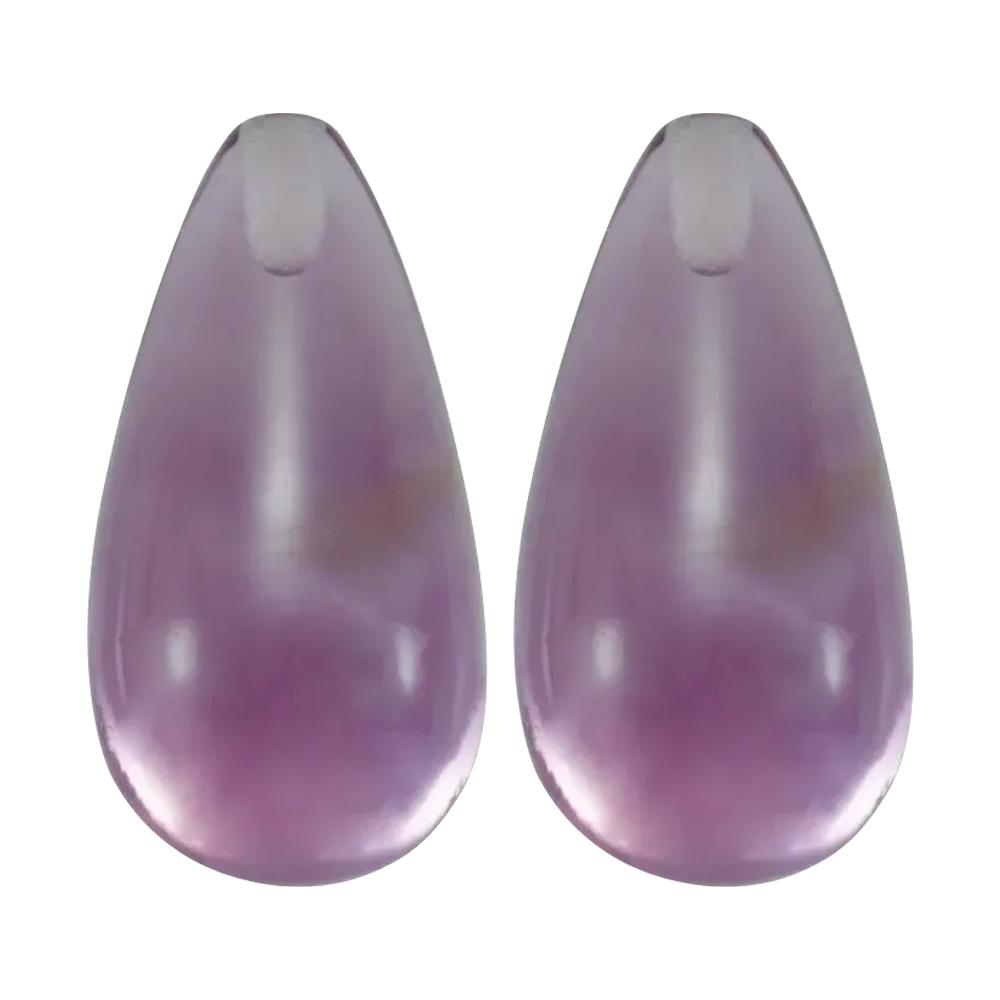 Natural Loose Amethyst Briolette Cabochon Cut