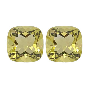 Natural Lemon Citrine Cushion Cut - (Squarish)