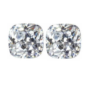 Lab Created Cushion White Cubic Zirconia