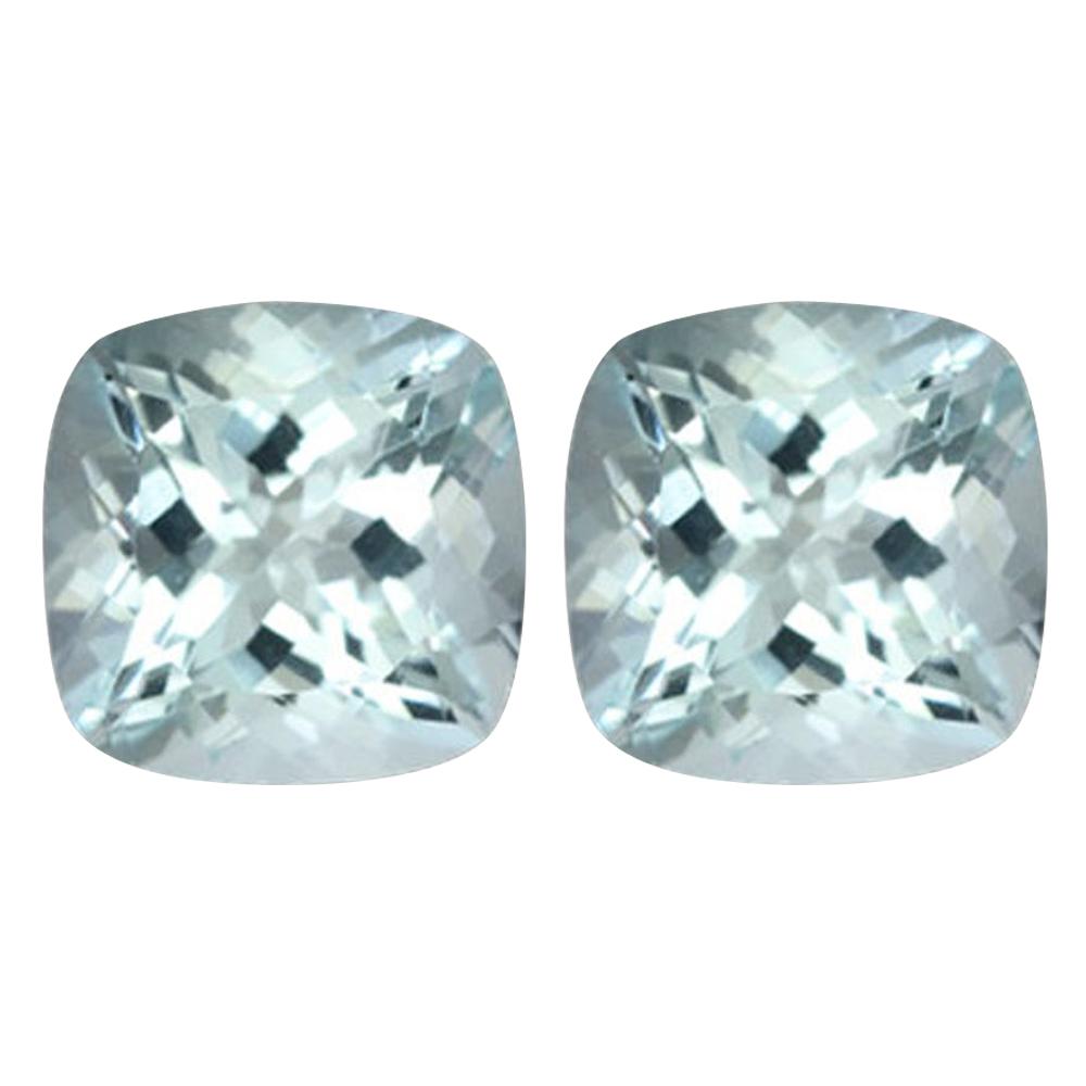 Natural Aquamarine Cushion Cut - (Squarish)