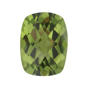 Natural Cushion Checkered Shape Loose Peridot - (Elongated)