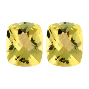 Natural Lemon Citrine Elongated Cushion Checkered Cut