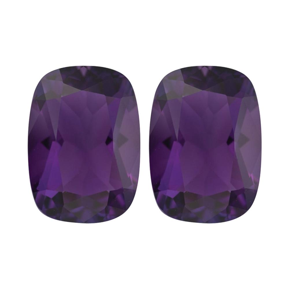 Natural Loose African Amethyst Cushion Cut - (Elongated)