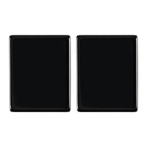 Natural Loose Cushion Flat Top Black Onyx - (Elongated)