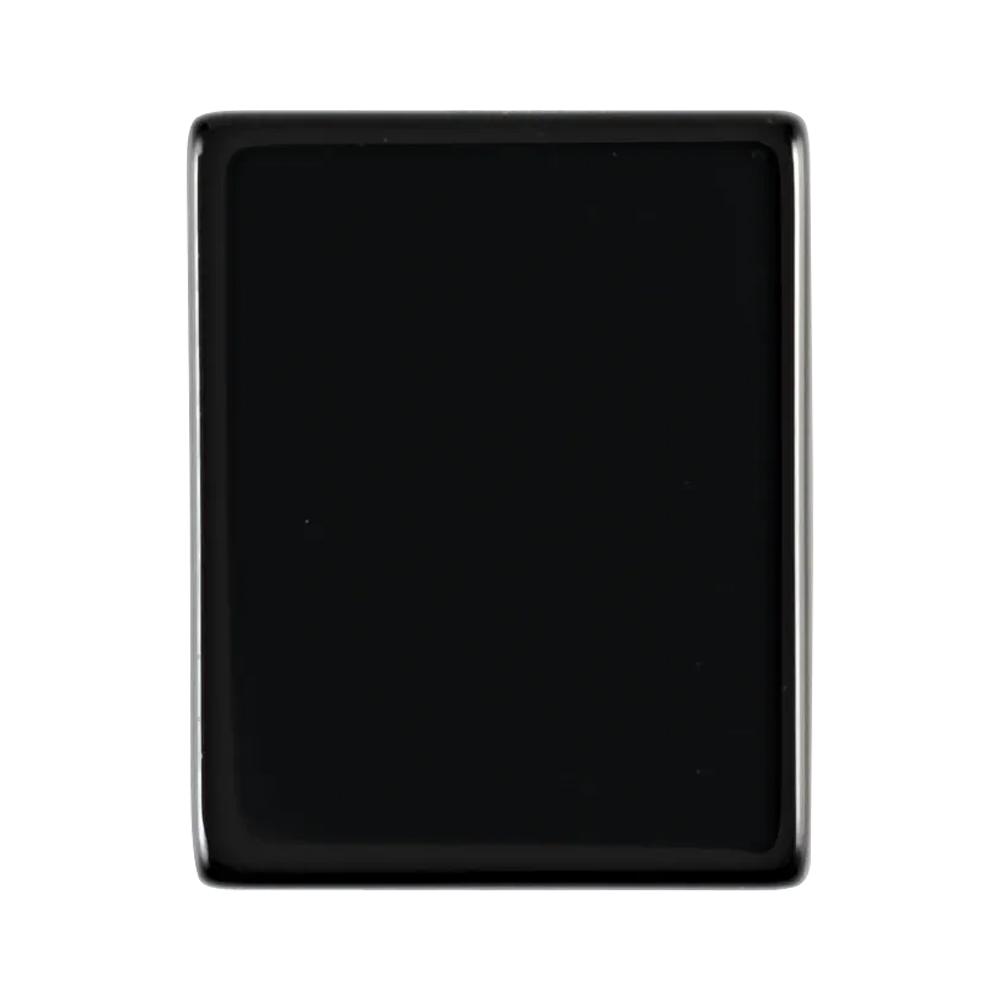 Natural Loose Cushion Flat Top Black Onyx - (Elongated)