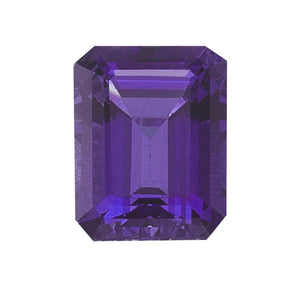 Natural Loose African Amethyst Emerald Cut