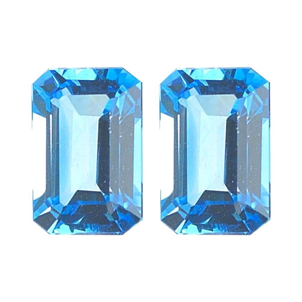 Swiss Blue Topaz Emerald Cut