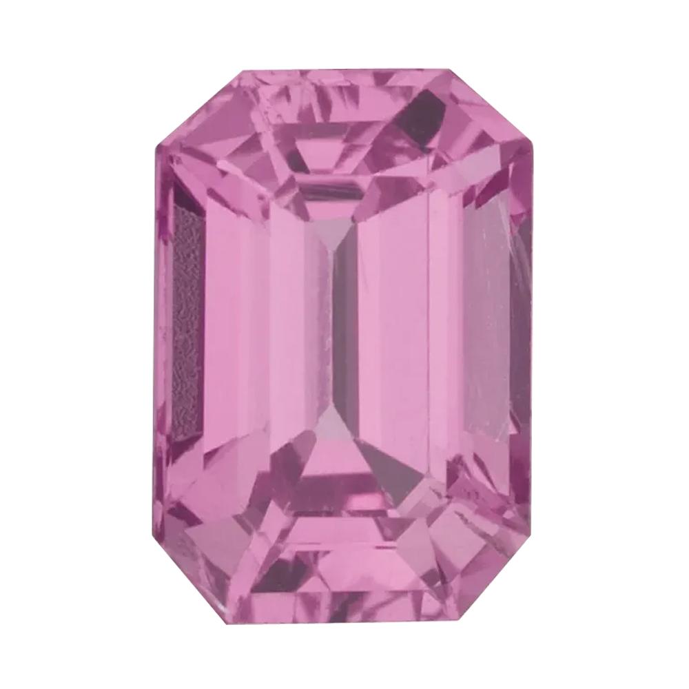 Natural Emerald Faceted  Loose Pink Sapphire