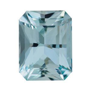 Natural Aquamarine Emerald Radiant Cut