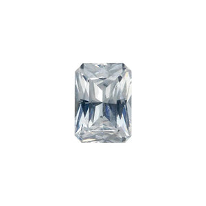 Lab Created Emerald Radiant Cut White Cubic Zirconia