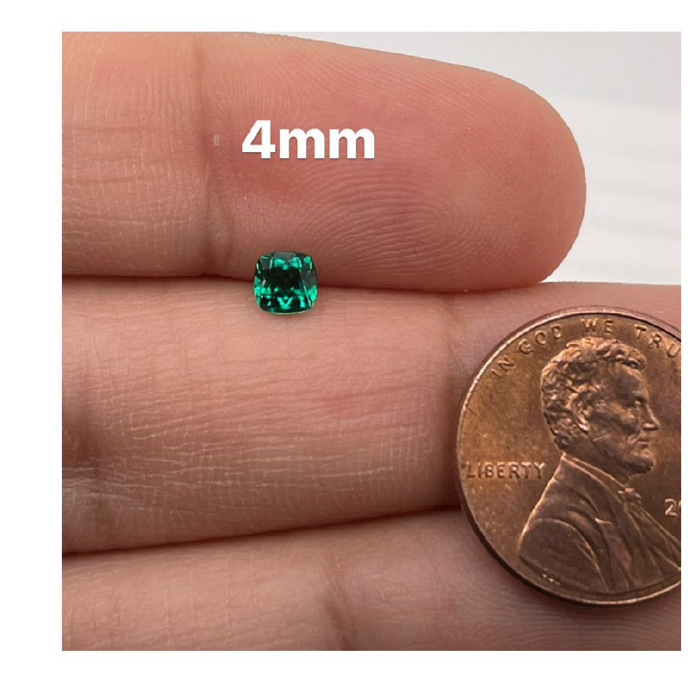 4x4MM (Weight range-0.26-0.32 cts each stone)