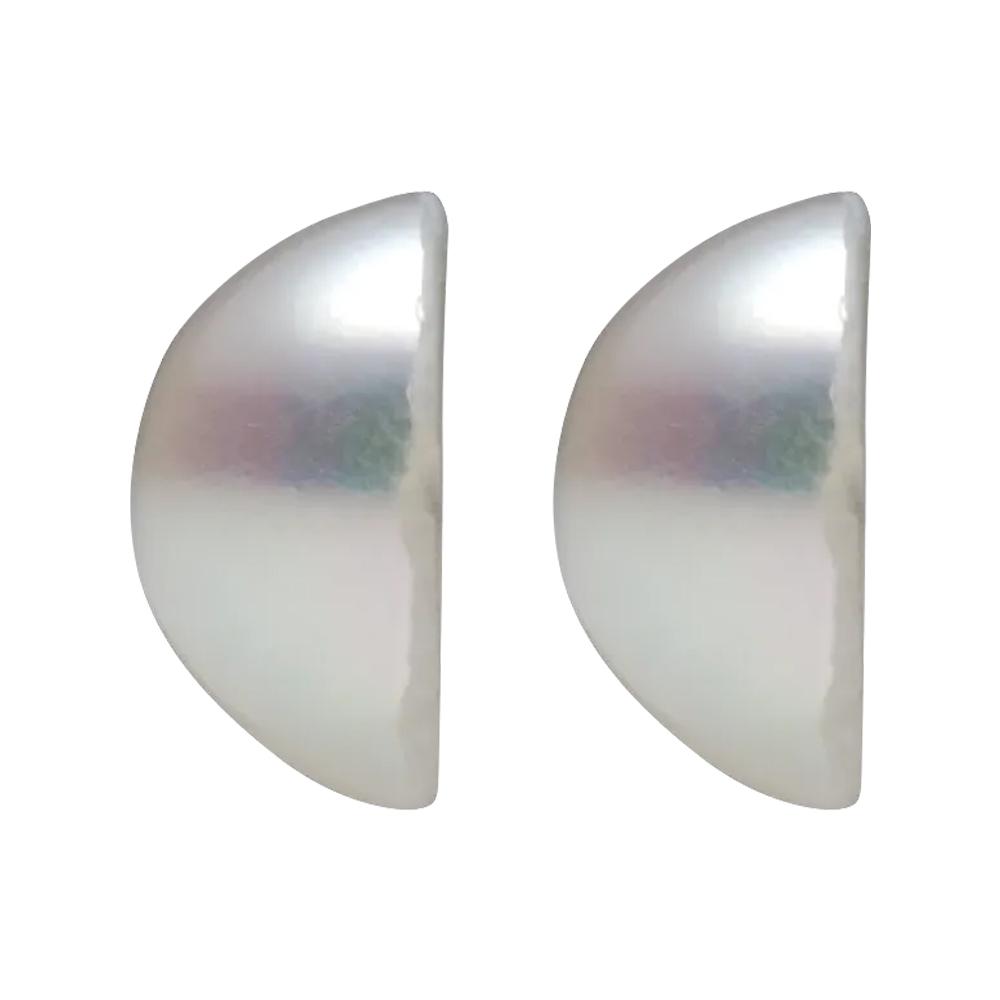 Half Round White Cultured Seed Pearl