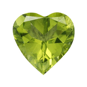Natural Heart Shape Loose Peridot