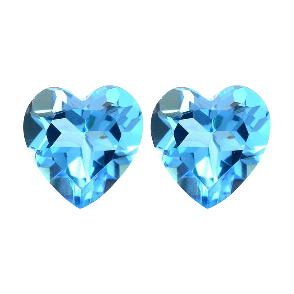 Swiss Blue Topaz Heart Cut