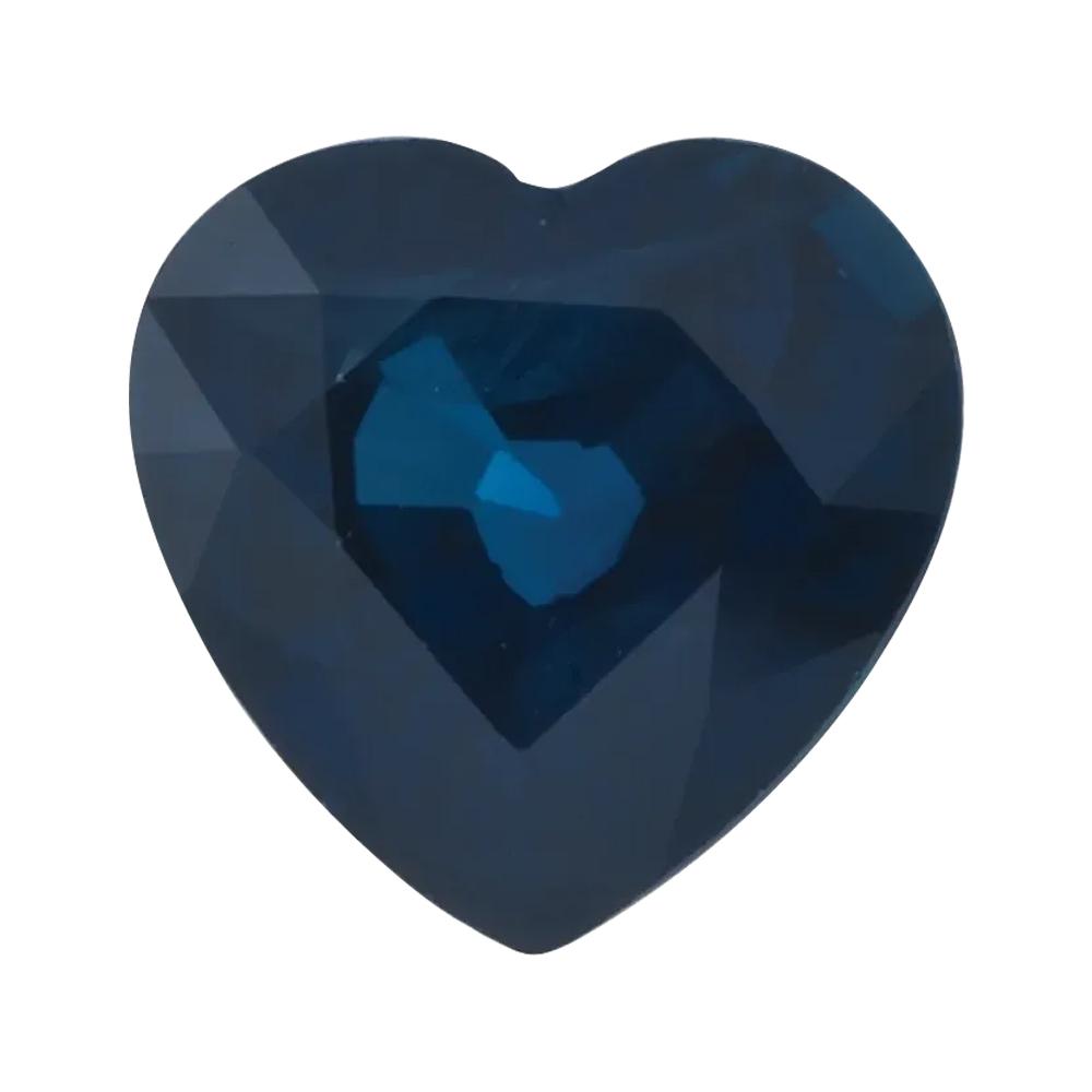 Natural Heart Loose Blue Sapphire