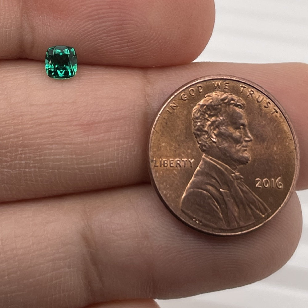 Lab Created Emerald Cushion-Cut - (Squarish)