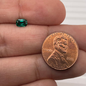 Lab Created Emerald Cushion-Cut - (Elongated)