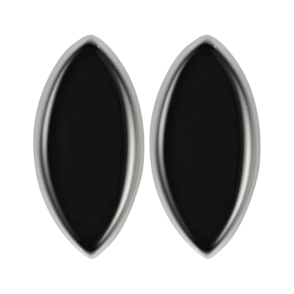 Natural Loose Marquise Buff Top Black Onyx