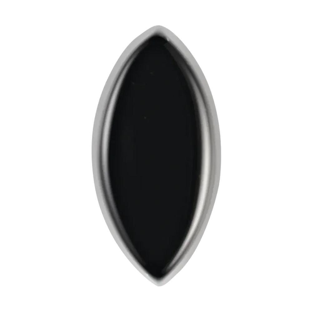 Natural Loose Marquise Buff Top Black Onyx