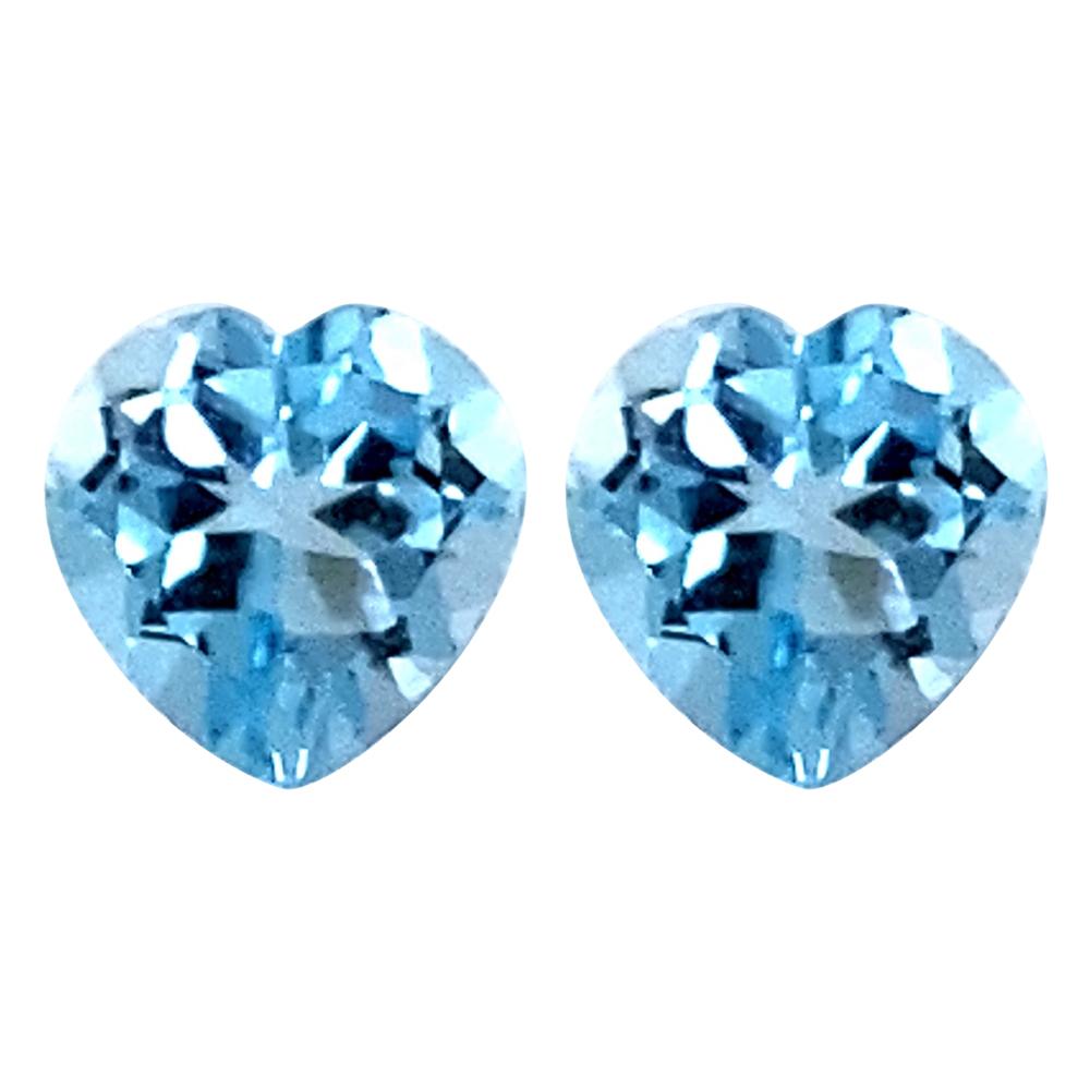 Heart Cut Loose Sky Blue Topaz