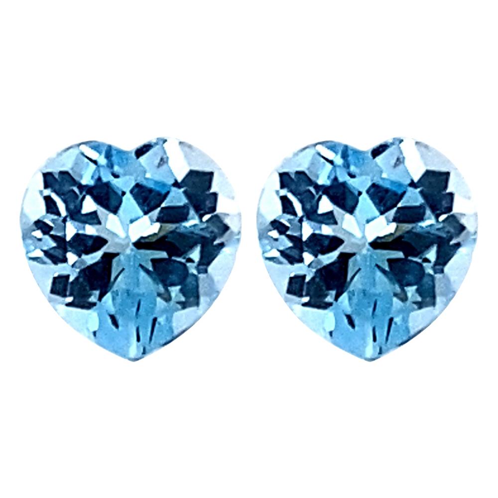 Heart Cut Loose Sky Blue Topaz