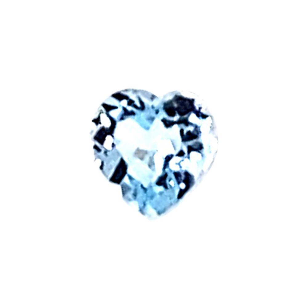 Heart Cut Loose Sky Blue Topaz