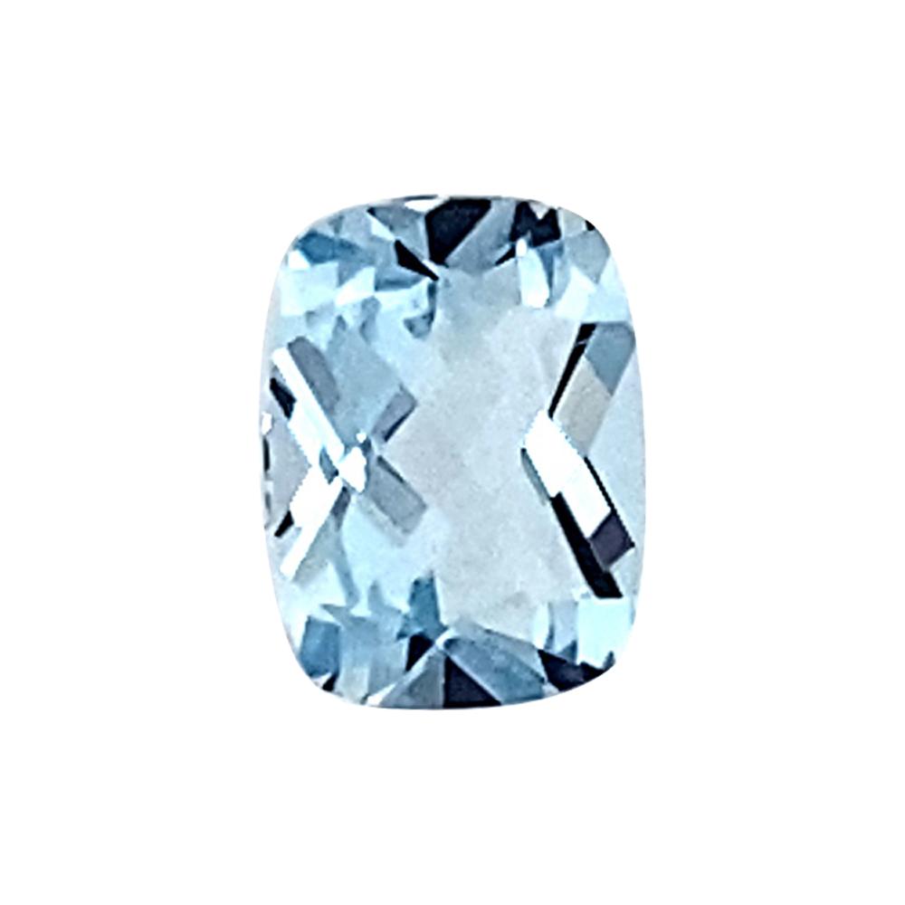 Cushion Checkered Loose Sky Blue Topaz - (Elongated)