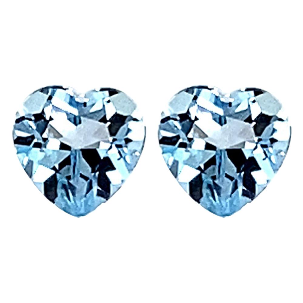 Heart Cut Loose Sky Blue Topaz