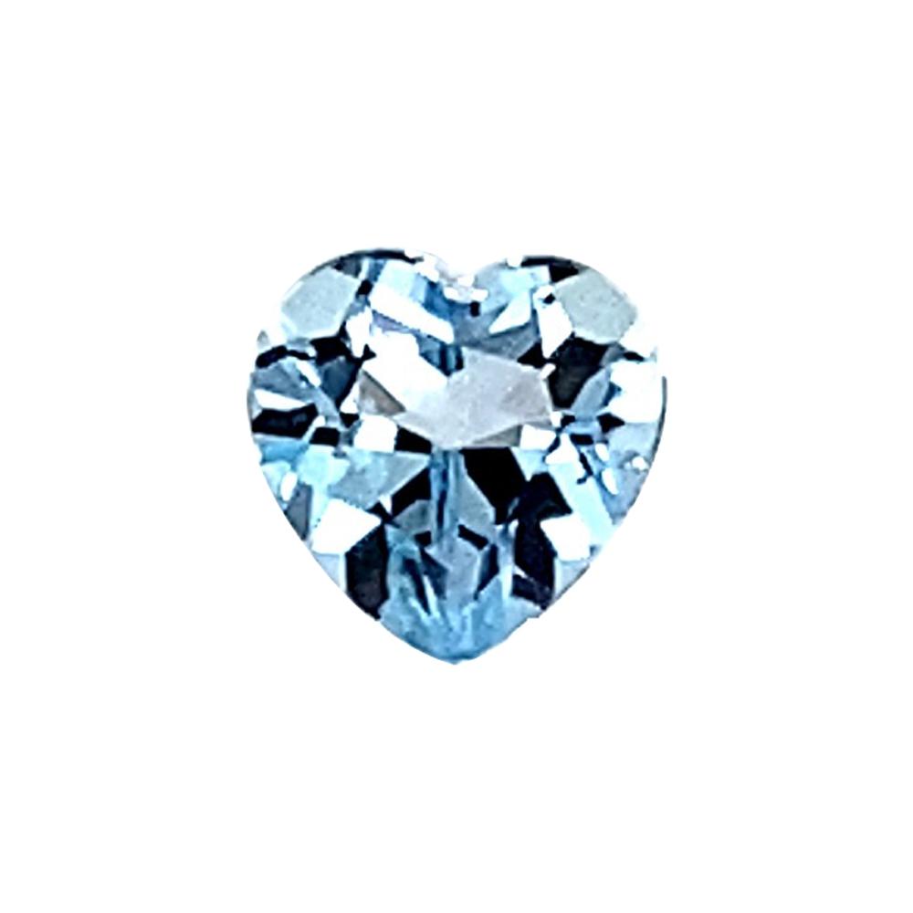 Heart Cut Loose Sky Blue Topaz