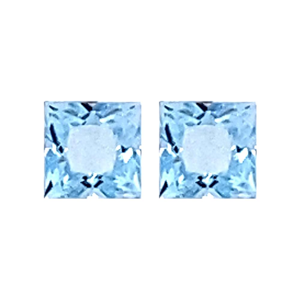Princess Cut Loose Sky Blue Topaz
