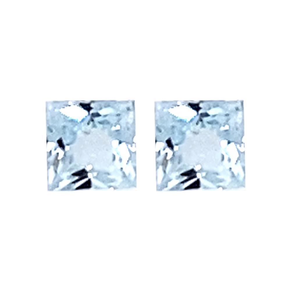 Princess Cut Loose Sky Blue Topaz