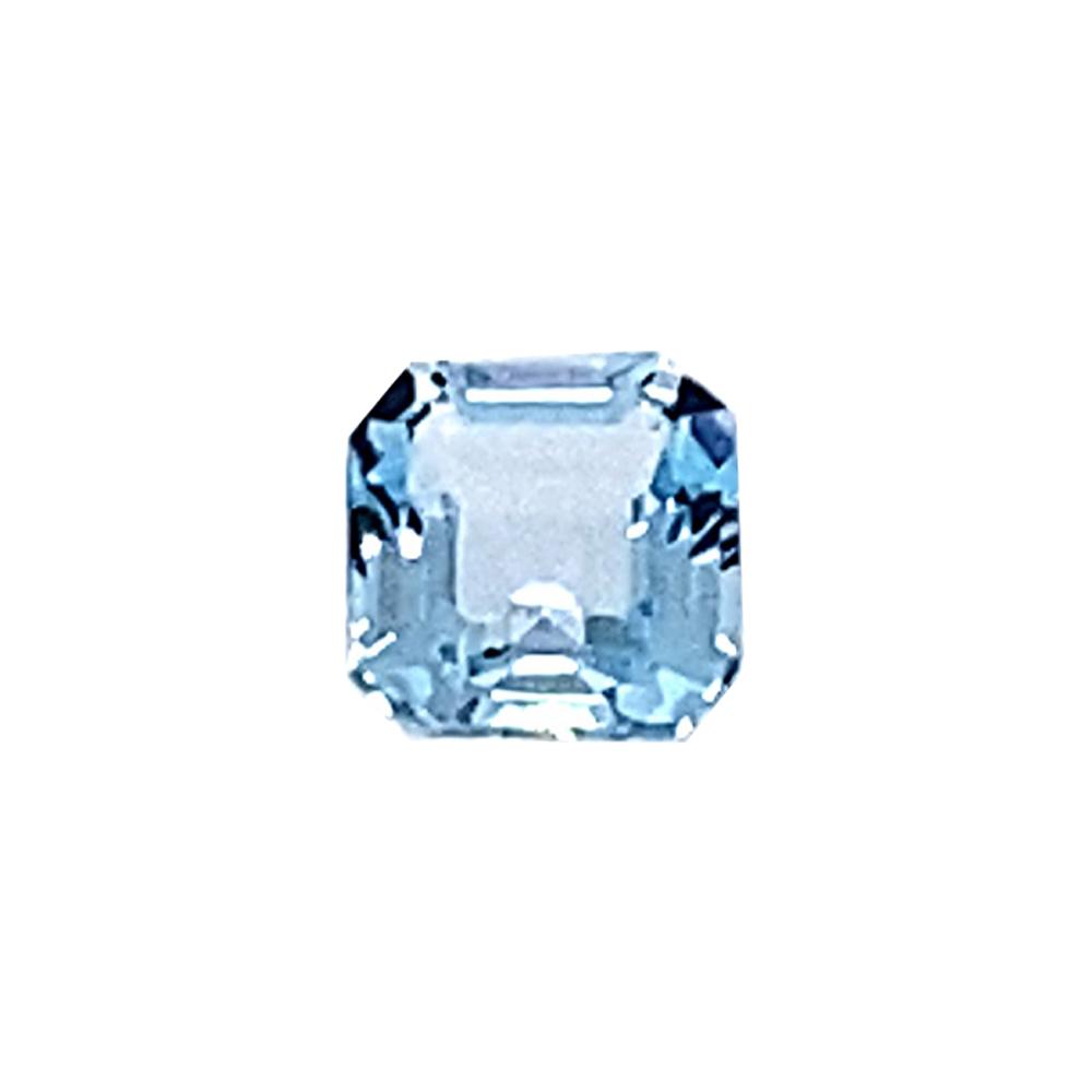 Asscher Cut Loose Sky Blue Topaz