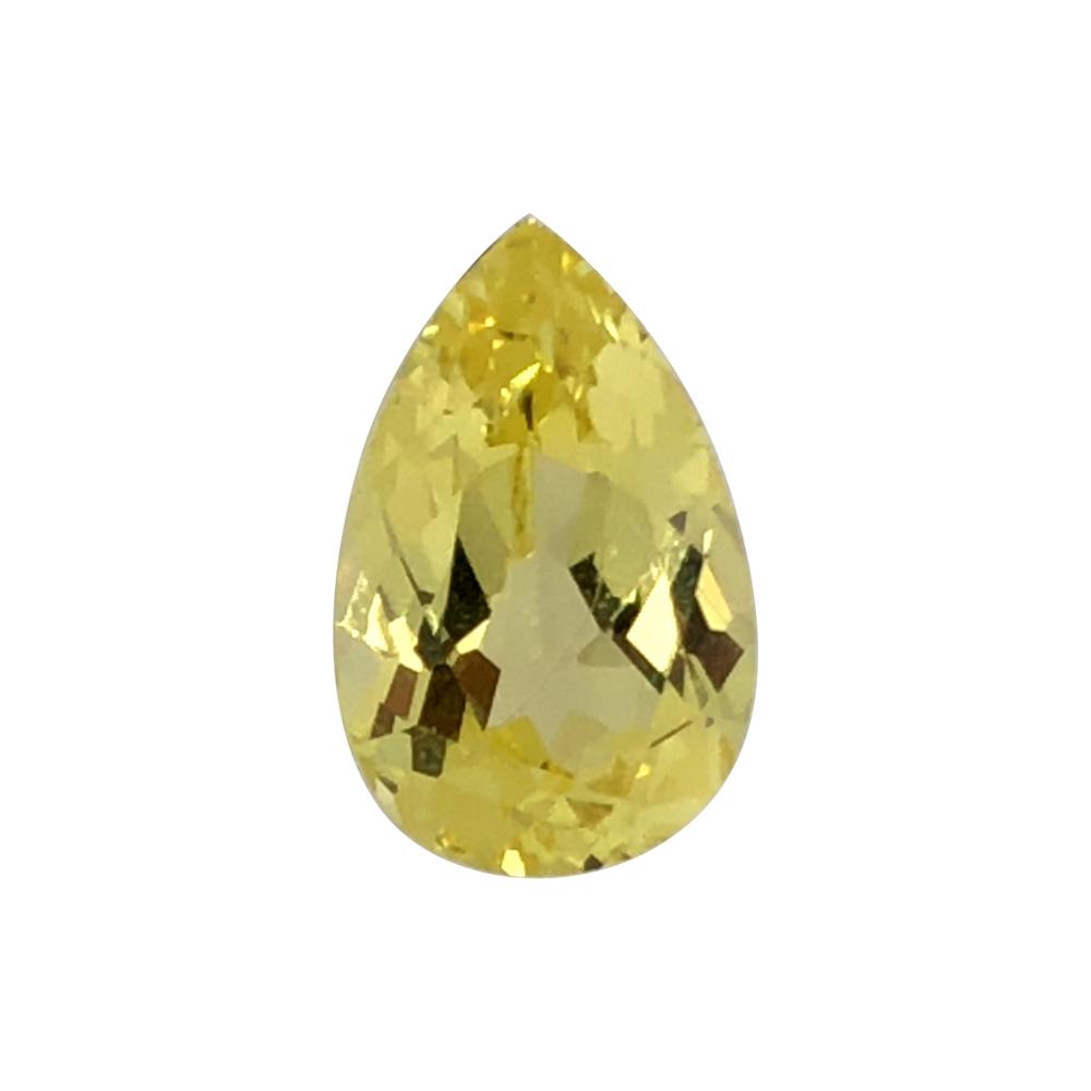 Synthetic Yellow Sapphire Pear Cut