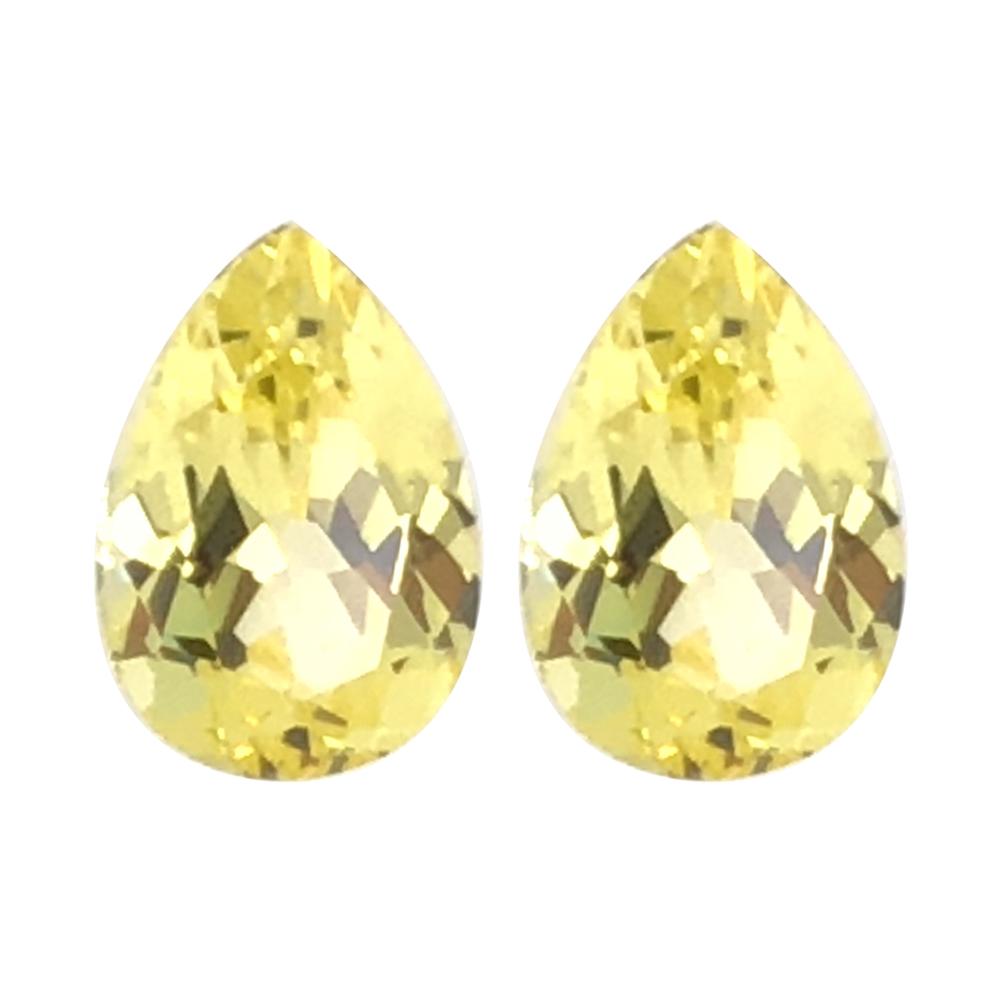 Synthetic Yellow Sapphire Pear Cut