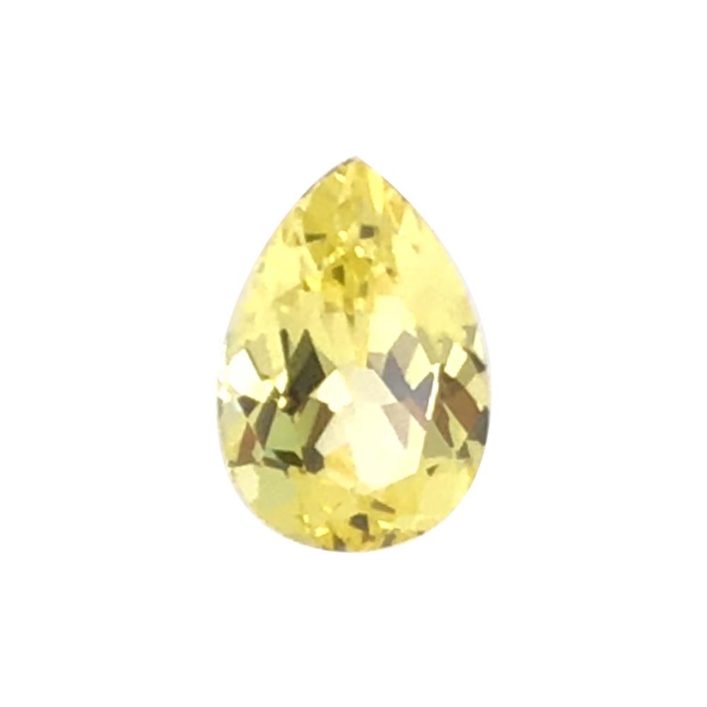 Synthetic Yellow Sapphire Pear Cut