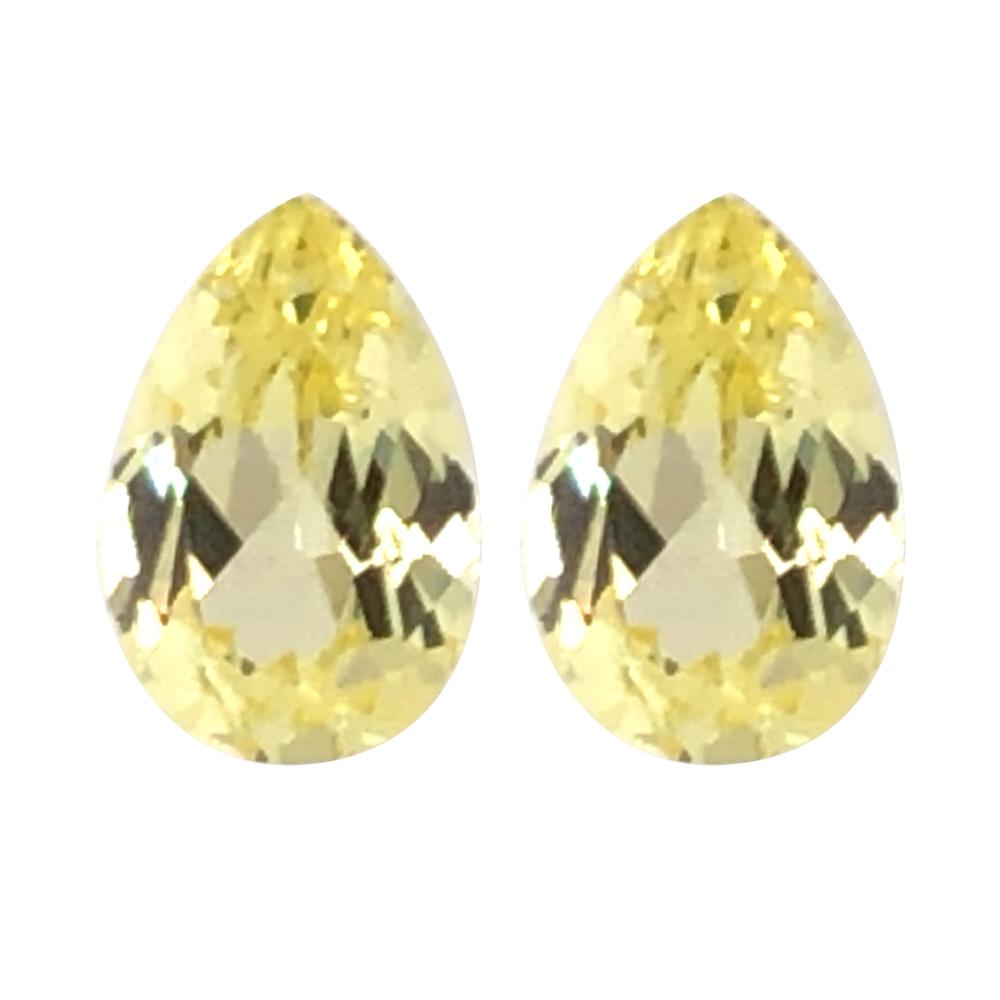 Synthetic Yellow Sapphire Pear Cut