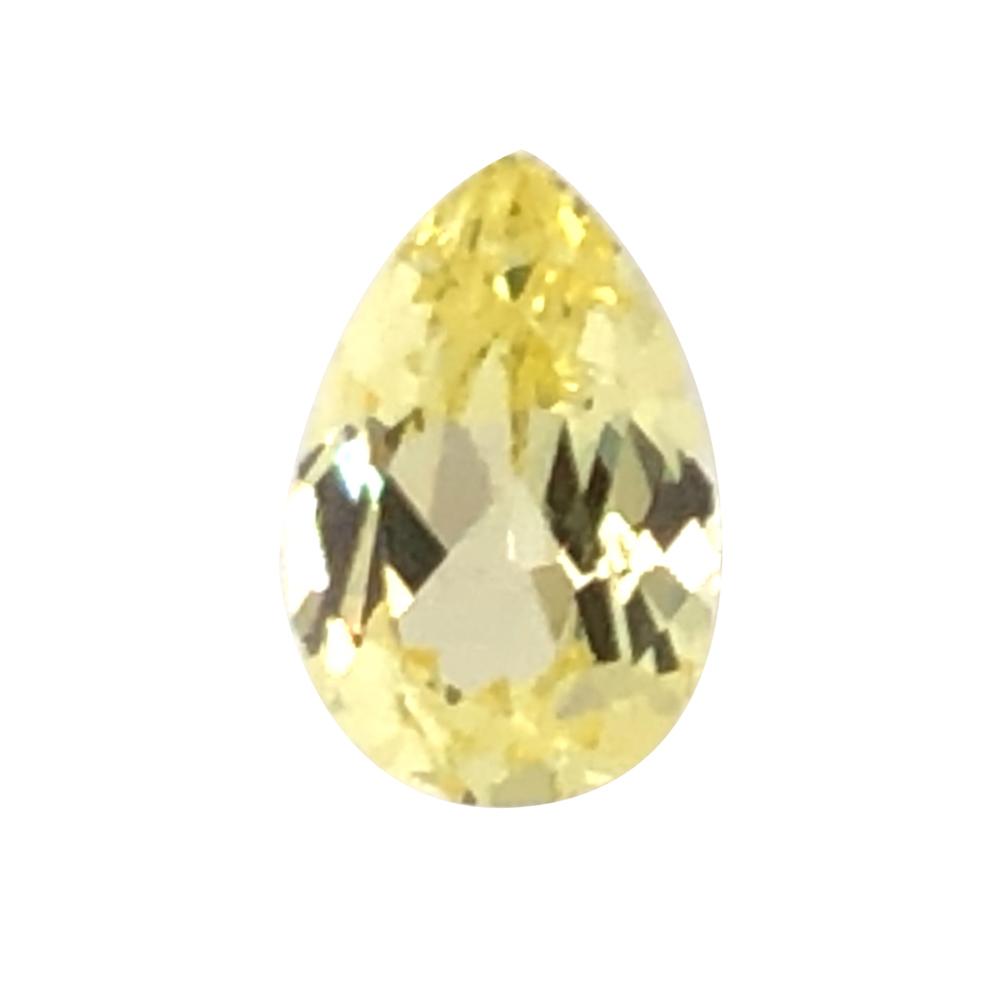Synthetic Yellow Sapphire Pear Cut