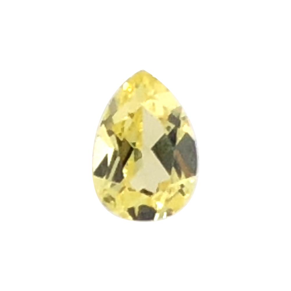 Synthetic Yellow Sapphire Pear Cut