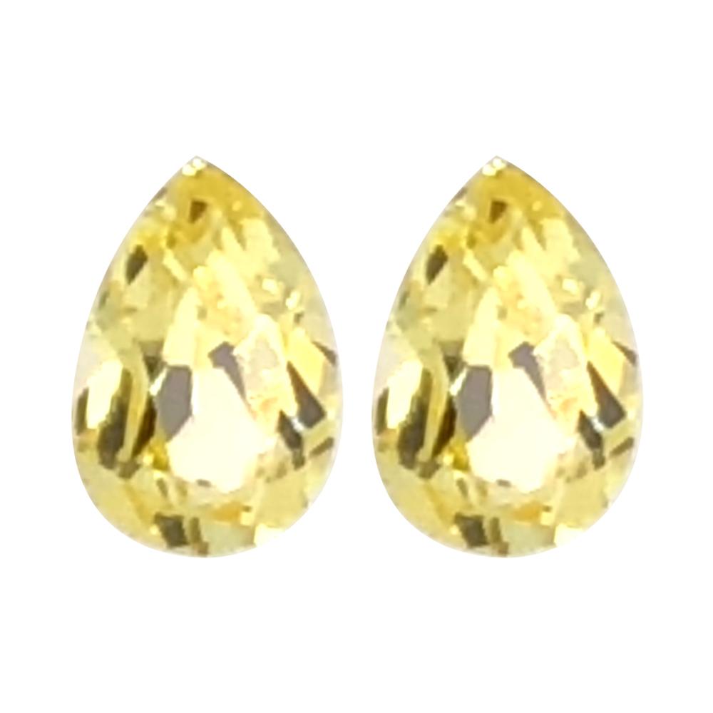 Synthetic Yellow Sapphire Pear Cut