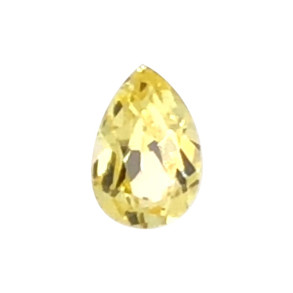 Synthetic Yellow Sapphire Pear Cut