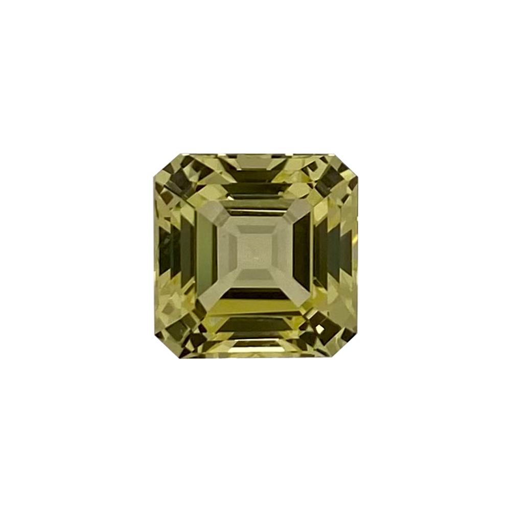 Synthetic Yellow Sapphire Asscher Cut