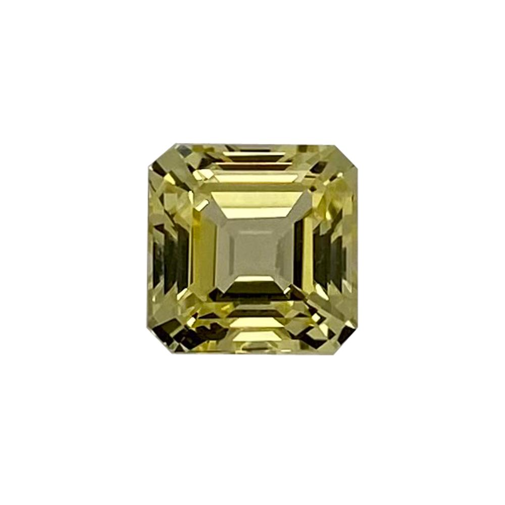 Synthetic Yellow Sapphire Asscher Cut