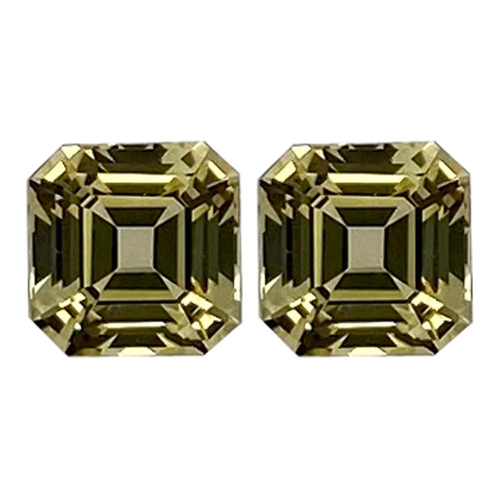 Synthetic Yellow Sapphire Asscher Cut