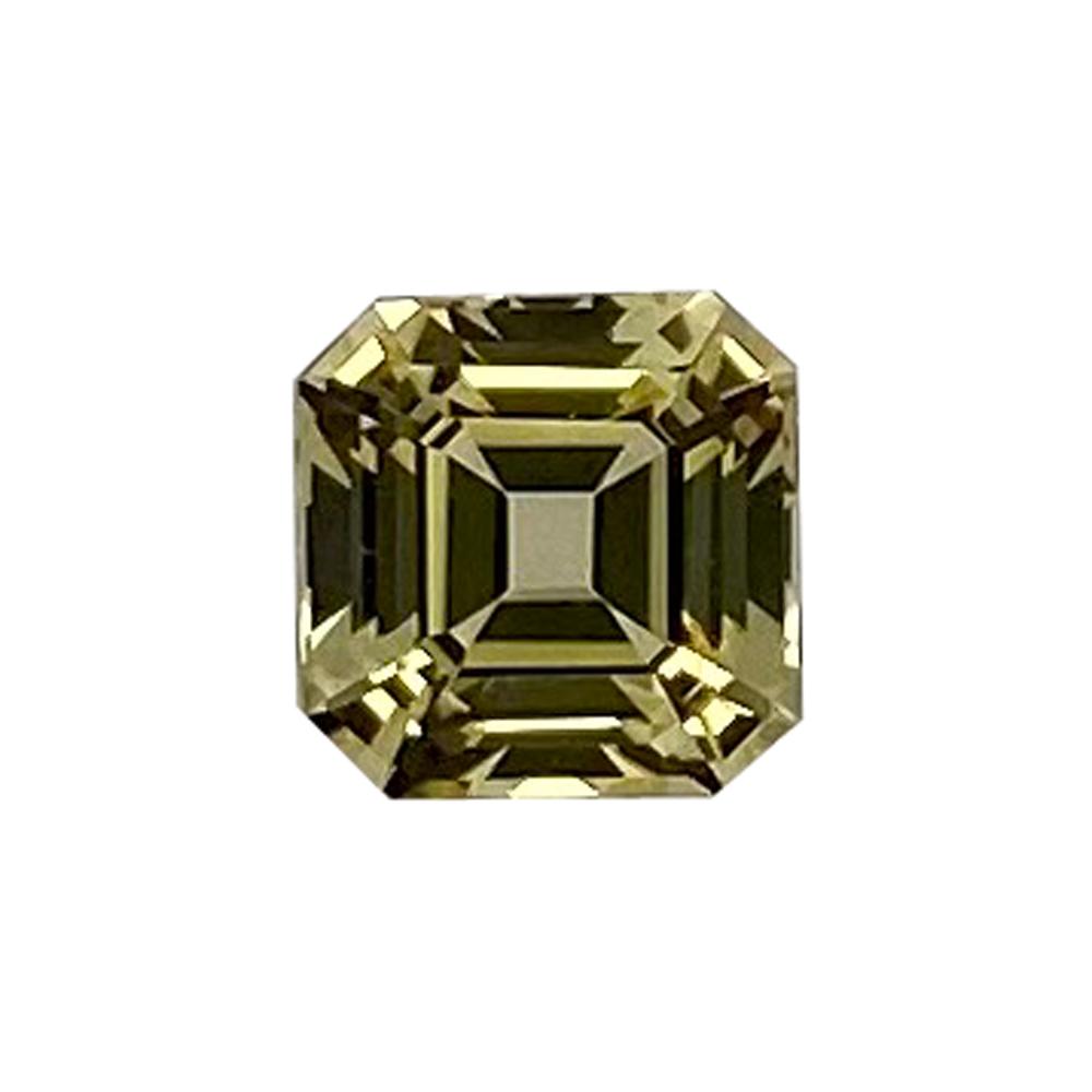 Synthetic Yellow Sapphire Asscher Cut
