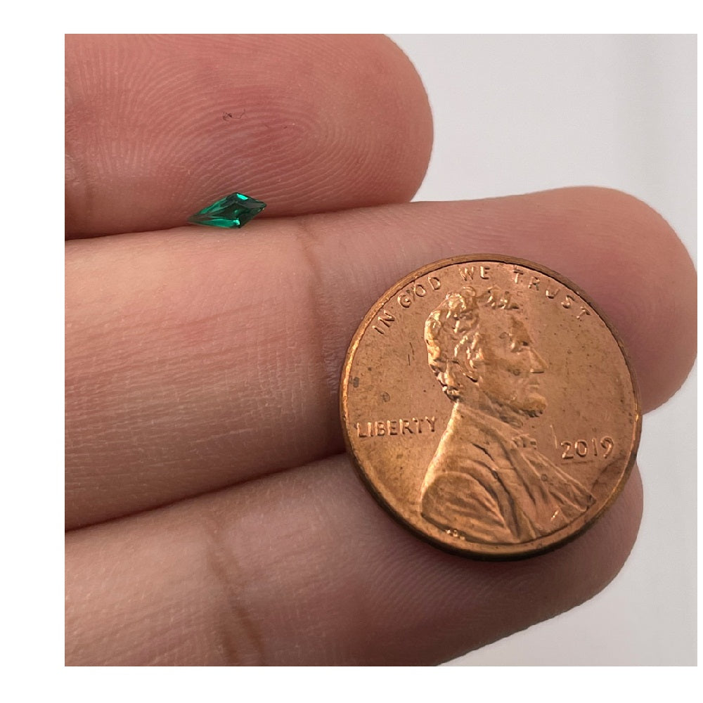 Lab Created Emerald Kite Shape Step Cut