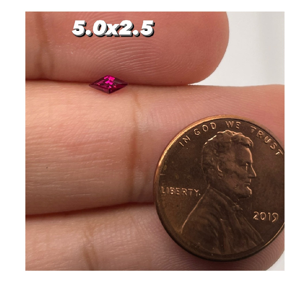 5x2.5MM(Weight range-0.14-0.17 each stone)