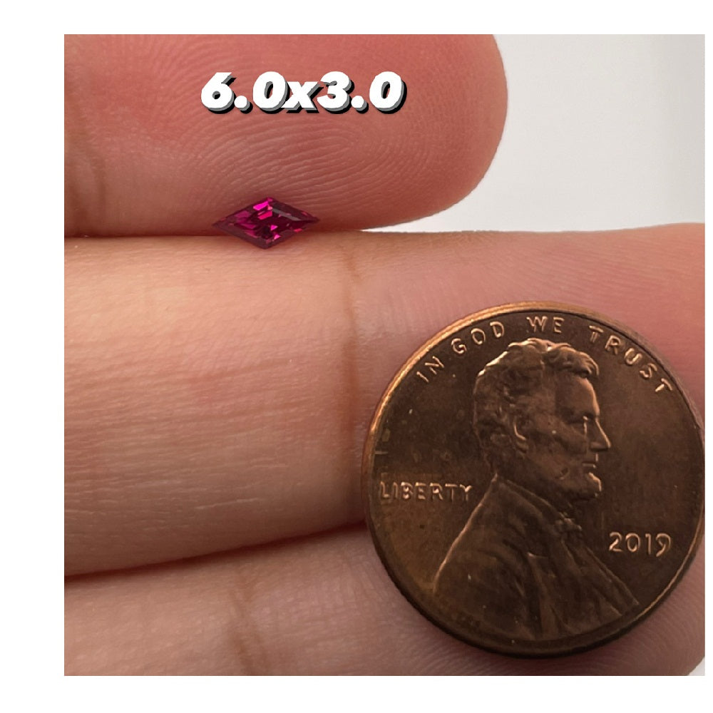 6x3MM(Weight range-0.19-0.24 each stone)