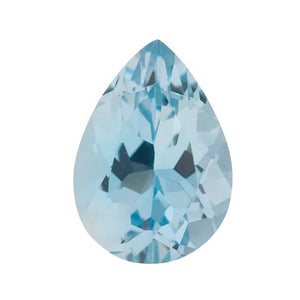 Natural Aquamarine Pear Cut Calibrated Faceted