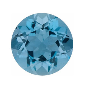 Natural Aquamarine Round Cut Calibrated Faceted